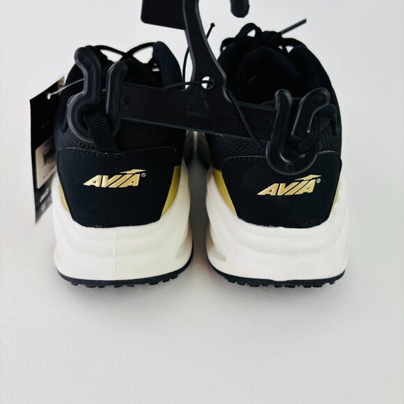 Avia Gel Trail Running Shoes Womens Size 8 Black Gold Memory Foam NWT - Picture 4 of 8